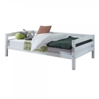 Relita Kinderbett Nora 90 x 200 cm Einzelbett Buche massiv weiß lackiert